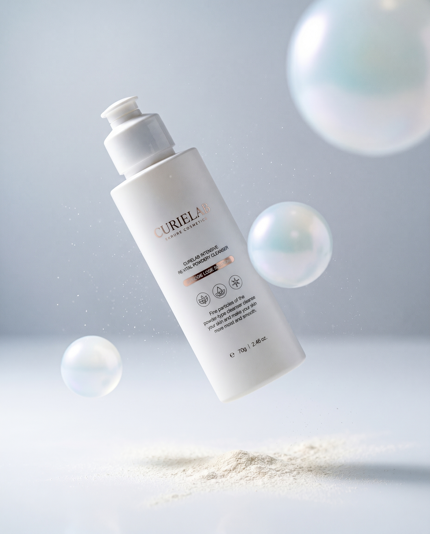 curi lab powdery cleanser scrub